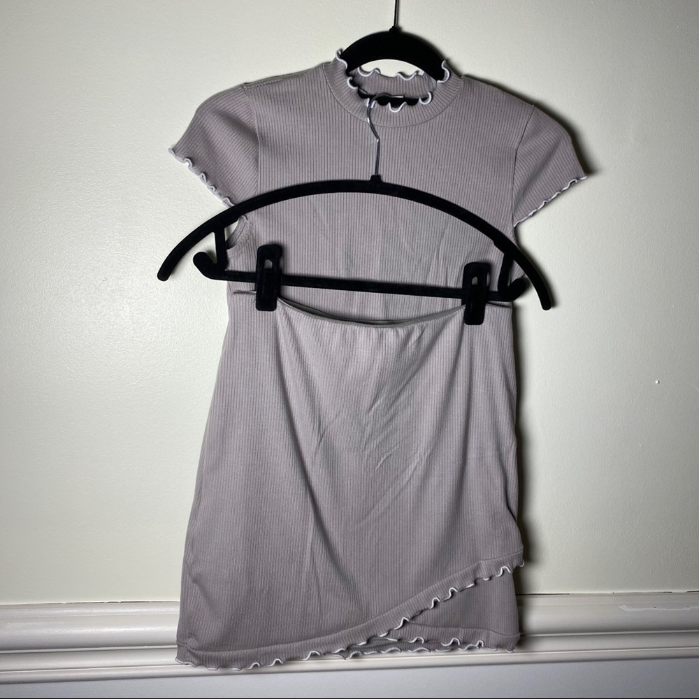 Lilac Top & Skirt Set